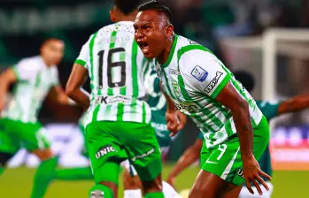 Alfredo Morelos, uno de los mejores jugadores de Atlético Nacional en la actualidad. Foto: Manuel Saldarriaga Quintero.