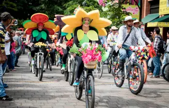 El desfile de bicicletas será el sábado 2 de agosto, a las 2:00 p. m., en el Parque de los Pies Descalzos. Foto Manuel Saldarriaga. 