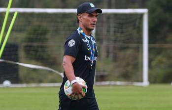Lucas González, técnico de Atlético Nacional. FOTO MANUEL SALDARRIAGA