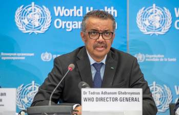 Imagen del director general de la Organización Mundial de la Salud (OMS), Tedros Adhanom Ghebreyesus. FOTO Europa Press