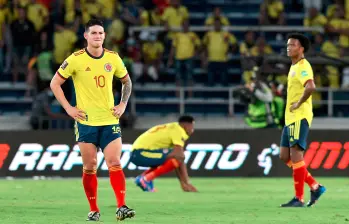 Imágenes de la derrota de Colombia ante Perú en Barranquilla en la Eliminatoria al Mundial de 2022. FOTO GETTY