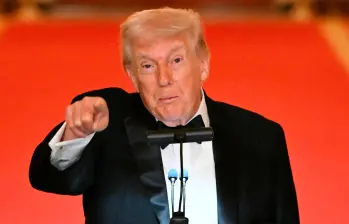 Donald Trump en Mar-a-Lago, Florida. FOTO: GETTY