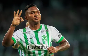 Alfredo Morelos llegó a Atlético Nacional en junio del 2024. Es una de las figuras del cuadro verde, dirigido por Javier Gandolfi. FOTO: Juan Antonio Sánchez