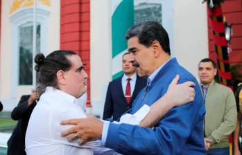 Álex Saab y Nicolás Maduro. FOTO: Colprensa
