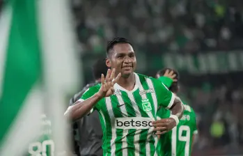 El delantero cordobés Alfredo Morelos será titular en el duelo de Atlético Nacional contra Jaguares en Montería. Foto: Manuel Saldarriaga