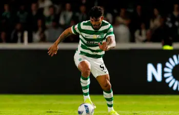 Luis Javier Suárez puede inmortalizar su camiseta número 97 si logra marcar ante Estrela y se convierte en el primer jugador de Sporting de Lisboa en conseguir 8 goles ligueros consecutivos en los últimos 68 años. FOTO: GETTY