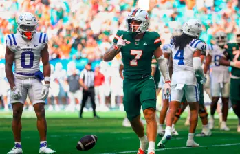 Xavie Restrepo se destacó con los Miami Hurricane en el fútbol americano universitario lo que le valió su llegada a la NFL. FOTO @The33rdTeamFB