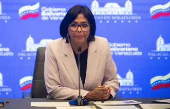 Delcy Rodriguez, presidenta encargada de Venezuela. FOTO: Getty