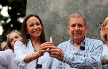 María Corina Machado y Edmundo González, líderes opositores de Venezuela. FOTO: Tomada de X @EdmundoGU