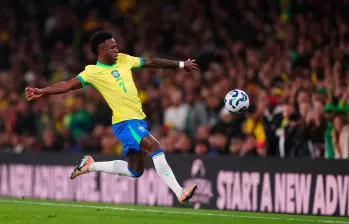 El extremo brasileño Vinícius Júnior es una de las figuras del seleccionado que enfrenta a Croacia. Se reencontrará con Luka Modric. FOTO GETTY 