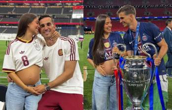 Fabián Ruiz dedicó su primer gol en el Mundial 2026 a Rosa Pereira, su pareja, quien espera el primer hijo de ambos. FOTO: Rosa Pereira vía Instagram.