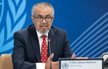 Dr. Tedros Adhanom Ghebreyesus, actual Director General de la Organización Mundial de la Salud (OMS). FOTO AFP