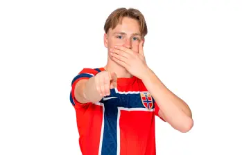 Schjelderup anotó el primer gol en la semifinal mundialista. X: Selección Noruega