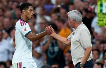 Jude Bellingham es una pieza clave para José Mourinho en el Real Madrid. El volante fue la gran figura del último duelo del conjunto blanco en el Santiago Bernabéu contra el Málaga por La Liga. FOTO GETTY