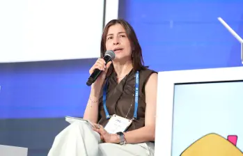 Carolina Soto, excodirectora del Banco de la República, en Asobancaria. FOTO: Asobancaria.