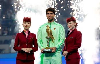 Carlos Alcaraz, campeón en Doha, es el favorito al título de California. FOTO GETTY 