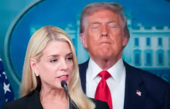 Pam Bondi ha sido una de las grandes aliadas políticas de Trump. Desde febrero de 2025 era la fiscal general. FOTO: GETTY