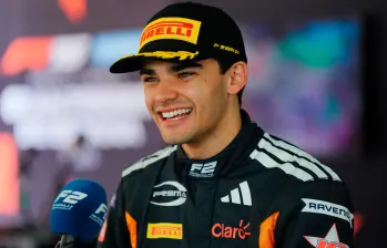 Sebastián Montoya, de 20 años de edad, ya empieza a ganar respeto en la F2. Foto: GETTY