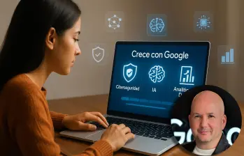 Edgardo Frías, director de Google para la región Andina, explicó que la educación digital debe ser una herramienta real para el progreso y la equidad en Colombia. FOTO cortesía Google/IA