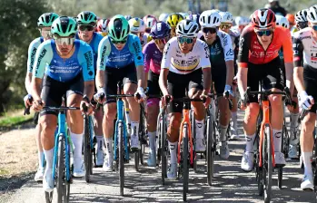 Egan Bernal estaba haciendo su debut europeo el lunes en España. Es el vigente campeón nacional. FOTO GETTY