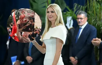 Manifestantes se congregaron en Tirana y otras localidades de Albania para rechazar un megaproyecto turístico vinculado a Ivanka Trump y Jared Kushner. FOTO: AFP.