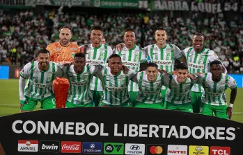 Los jugadores de Nacional esperan avanzar este martes a los cuartos de final de la Copa Libertadores. Foto: Manuel Saldarriaga Quintero