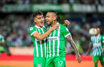 Atlético Nacional visita a Santa Fe en El Campín en duelo aplazado por la fecha 5 de la Liga BetPlay. FOTO CAMILO SUÁREZ