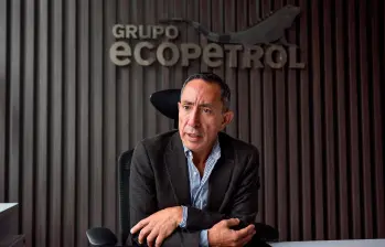 Ricardo Roa, presidente de Ecopetrol, presenta el balance de la empresa en el primer trimestre de este año. FOTO Colprensa