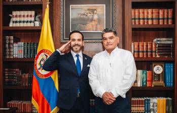 El presidente electo, Abelardo De la Espriella, sostuvo un encuentro con el procurador Gregorio Eljach. Foto: Comunicaciones Abelardo De la Espriella