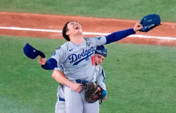 El lanzador japonés Yoshinobu Yamamoto fue elegido como el mejor jugador de la Serie Mundial del 2025. Foto: tomada del x de @MLB