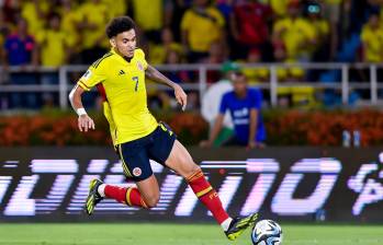 Luis Díaz marcó el último gol de Colombia ante Chile en las eliminatorias. Fue el 9 de septiembre de 2020 en el triunfo 3-1 de la Tricolor. FOTO GETTY
