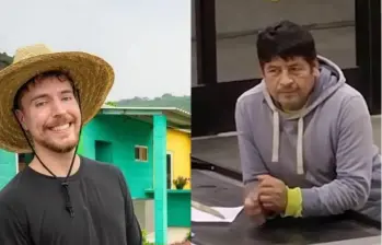 Juan García, participante mexicano del reto extremo de MrBeast, se ha convertido en uno de los favoritos del público dentro del experimento grabado en un supermercado en Carolina del Norte. FOTO: Redes sociales.