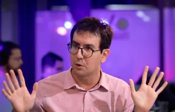Javier Mejía estuvo en EL COLOMBIANO hablando de la propuesta de Stanford, Civics Iniciative. FOTO horus thor amaya