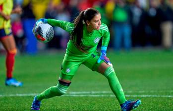 La portera de la Selección Colombia, Natalia Arias, suma 2 vallas invictas en el campeonato. FOTO Getty