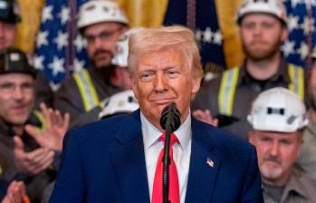 Donald Trump afirmó que podría revisar el arancel del 12,5% aplicado a parte de las exportaciones colombianas hacia Estados Unidos, aunque no anunció una decisión definitiva. FOTO GETTY