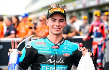 David Alonso se prepara para el GP de Austria de Moto2. FOTO CORTESÍA ASPAR TEAM