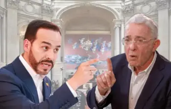De la Espriella mantuvo una relación cercana con Uribe hasta antes de la campaña presidencial. Foto: Colprensa/Juan Antonio Sánchez/Manuel Saldarriaga.