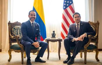 El presidente Abelardo de la Espriella recibió en Barranquilla al secretario de Estado de Estados Unidos, Marco Rubio. Foto: Presidencia