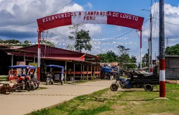 Este es el letro que hay en la entrada del islote de Santa Rosa. FOTO: AFP