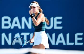 Maria Camila Osorio en su gira por pista dura. FOTO: X CamiOsorioTenis