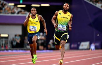 Ronal Longa, que ya ha bajado tres veces de los 10 segundos en 100 metros, espera estar en el Panamericano de atletismo en Medellín, en junio. FOTO AFP