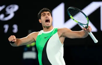 Carlos Alcaraz, tras ganar el Open de Australia, dice que va por la corona del Roland Garros. FOTO GETTY
