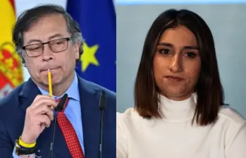 Gustavo Petro y Laura Sarabia. Fotos: AFP