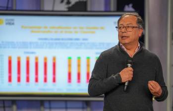 El presidente Gustavo Petro, uno de los personajes centrales de la encuesta Opinómetro Colombia de Datexco. FOTO: Cortesía Juan Diego Cano - Presidencia