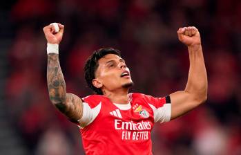 Richard Ríos fue incluido en el once ideal de la semana en la Champions League tras su gol y asistencia frente al Napoli. Foto: GETTY.