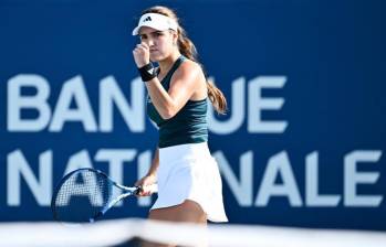 Maria Camila Osorio en su gira por pista dura. FOTO: X CamiOsorioTenis