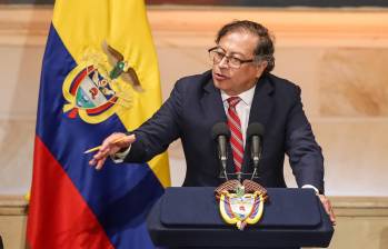 El presidente Gustavo Petro estuvo este viernes en movilizaciones en Cali. FOTO: Colprensa