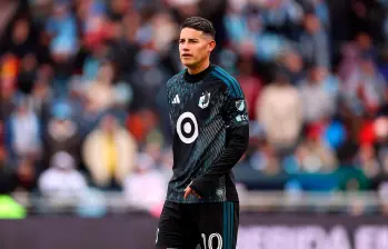 El volante colombiano James Rodríguez no ha marcado goles con el Minnesota United de la MLS de Estados Unidos. Foto: Getty