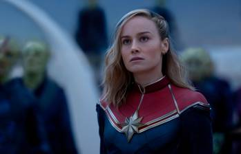 Imagen de la actriz de Brie Larson como la Capitana Marvel (Captain Marvel). Foto Cortesía Marvel Studios.