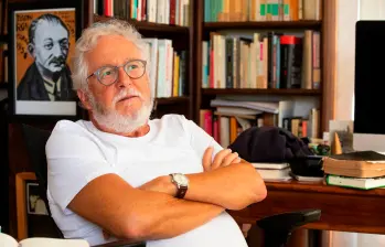 El escritor antioqueño lanzó su nuevo libro en la Filbo. FOTO Esneyder Gutiérrez